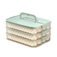 thumbnail image 1 of Riforla Dumpling Cookies Container Multilayer Food Storage Container with Lid Transparent Stackable Dumpling Plastic Seal for Kitchen and Refrigerator Food Storage Multicolour, 1 of 3
