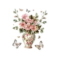 thumbnail image 2 of Pegatina de pared con diseño de mariposa y florero de PVC, papel tapiz artístico, para fiestas, decoración moderna para el hogar, escuela y, 2 of 7