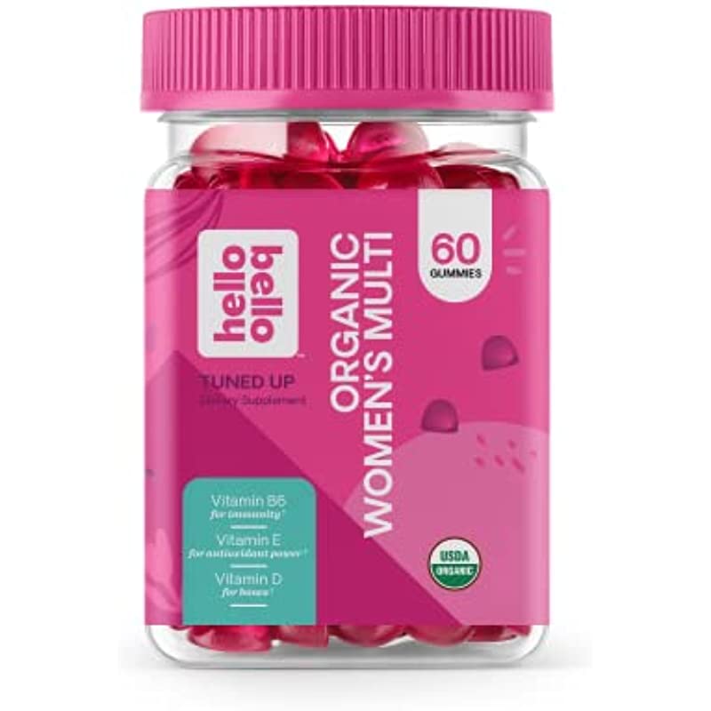 Hello Bello Organic Women's Multi Vitamin Gummy GlutenFree and Vegan