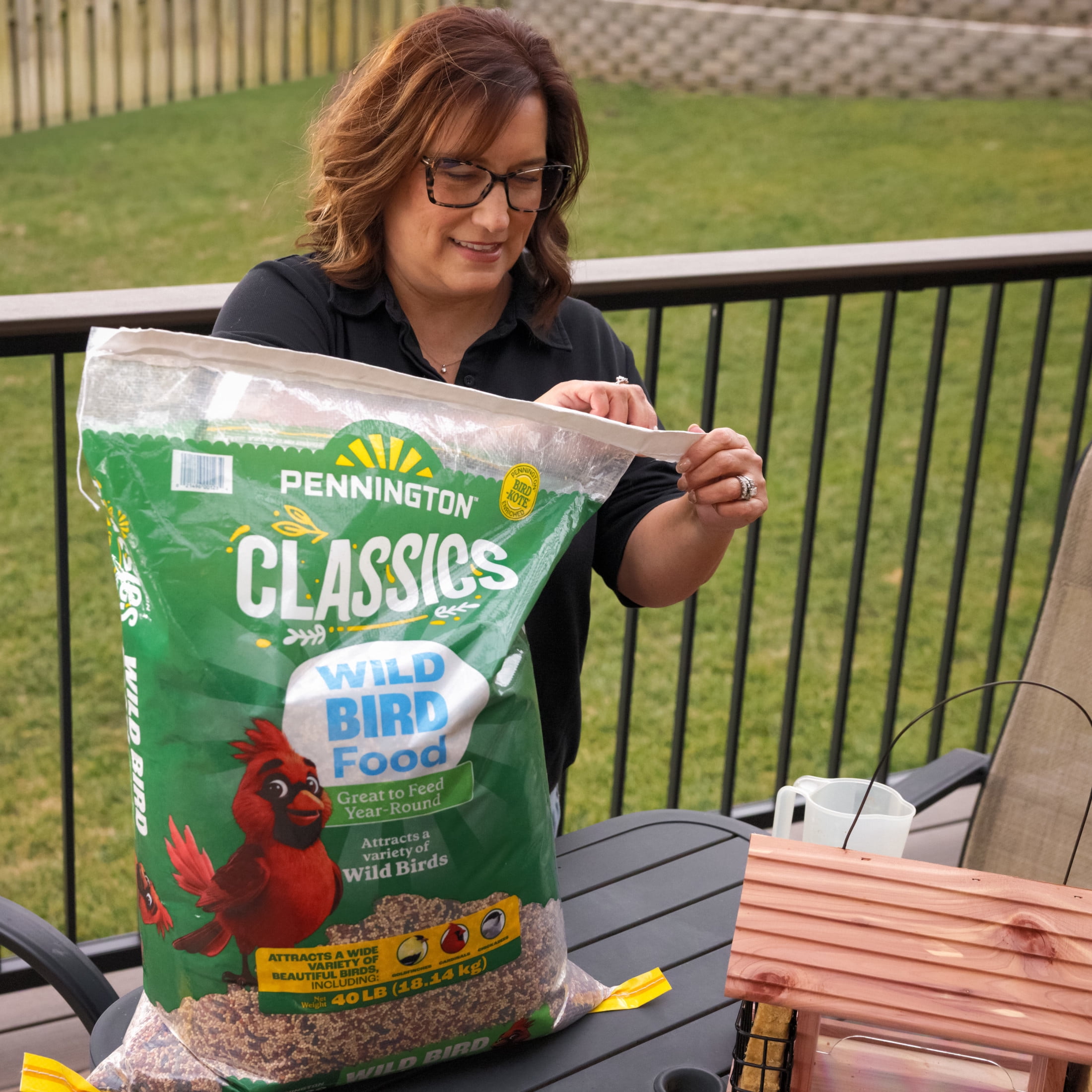 Pennington Classic Wild Bird Feed and Seed, 20 lb. Bag, Dry, 1 Pack