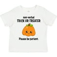 thumbnail image 3 of Inktastic Non-Verbal Trick or Treater with Cute Pumpkin Boys or Girls Toddler T-Shirt, 3 of 5
