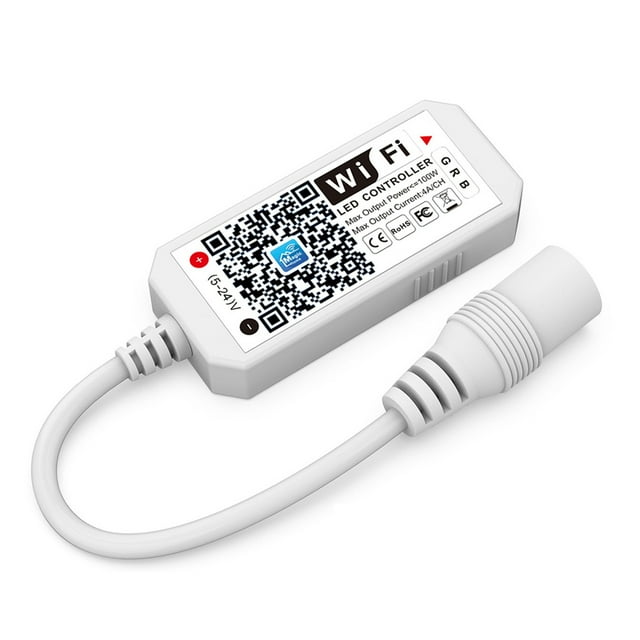 Dc5-24V Rgb Wifi Smart Controller Dimmer Salida 3 Canales 16 Millones de Colores 20 Modos Dinámicos Tomshine Controlador RGB