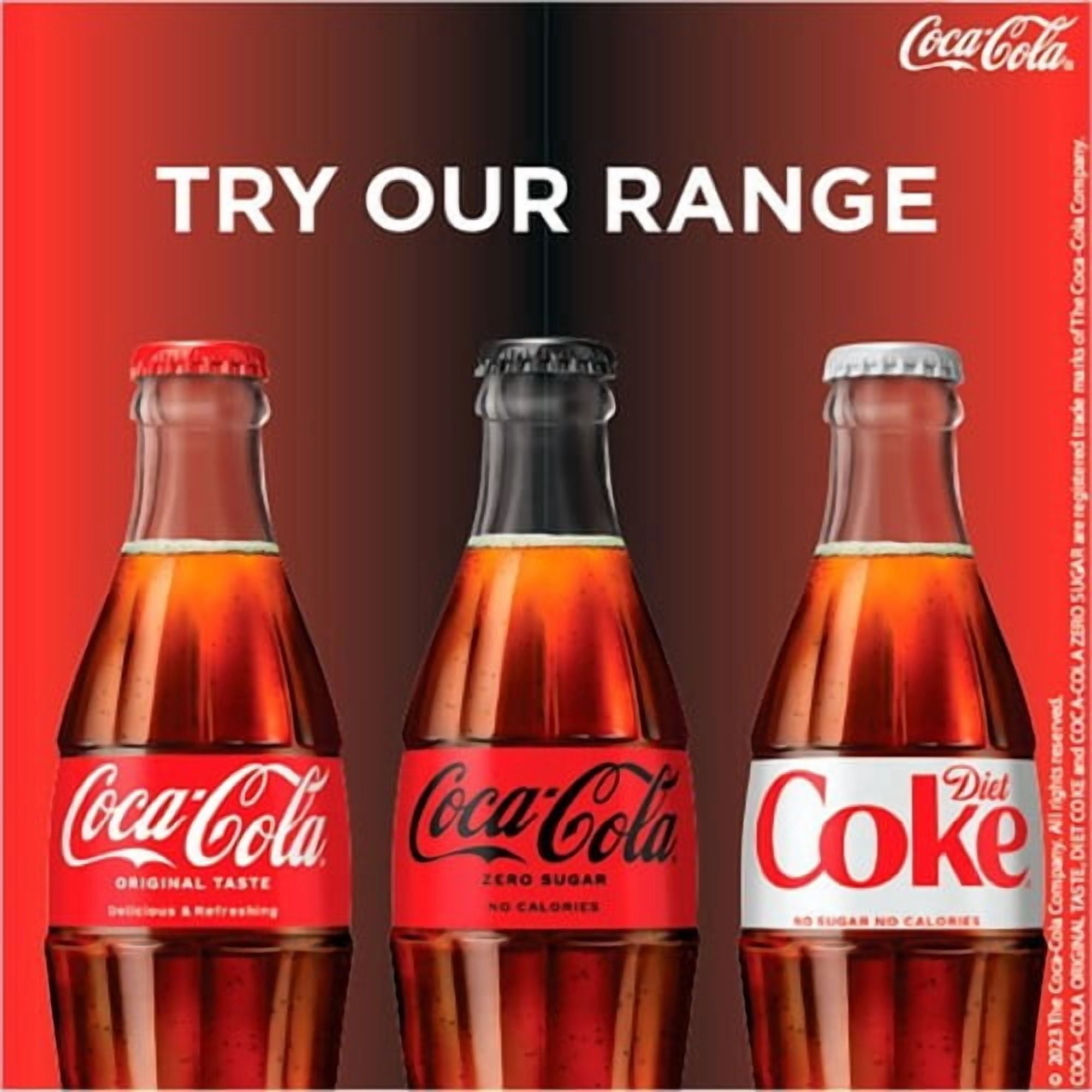 Coca-Cola Zero Sugar 4 x 250ml, British Import (Pack of 2)