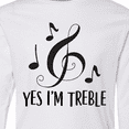 thumbnail image 4 of Inktastic Funny Music Yes Im Treble Gift Long Sleeve Youth T-Shirt, 4 of 5