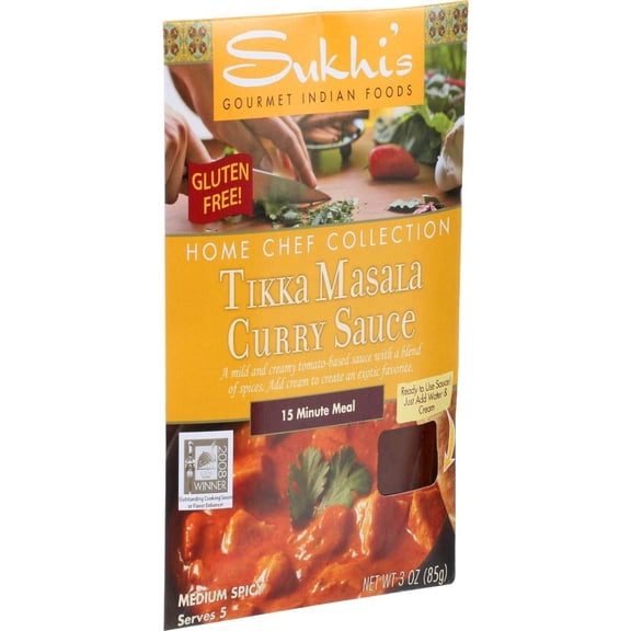 Sukhis - Tikka Masala Curry Sauce - 3 Oz, Case of 6