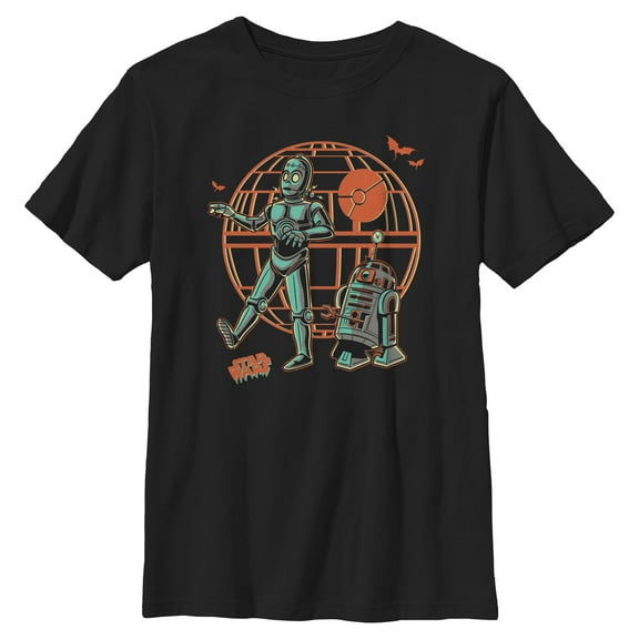 Boys Star Wars Zombified Droids C-3PO And R2-D2 T Shirt