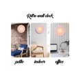 thumbnail image 4 of A 12-Inch Tempered Glass Wall Clock, Pink Element Gradient Pattern Mute Travel Time Battery Powered, Suitable For Living Room Bedroom Dining Room Part, 4 of 5