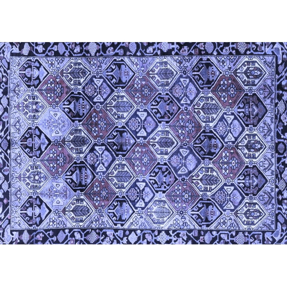 Ahgly Company Indoor Rectangle Persian Blue Traditional Area Rugs, 2' x 3'