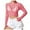 Z01081 Red, variant on Lace Mesh Sheer Long Sleeve Tops for Women Layering Floral Embroidery See Through Tee Fitted Tight T Shirts Blouses Pink S