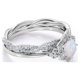 thumbnail image 3 of JeenMata Anillo Nupcial de 1,75 Uds con Ópalo de Fuego Azul Genuino Redondo y Moissanita Engastado en Oro Blanco de 18 K sobre Plata, 3 of 10