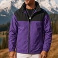 thumbnail image 4 of Men's Lightweight Rain Jackets Windbreaker Waterproof Outdoor Hiking Travel Sport Jacket Mens Solid Long Sleeve Zipper Comfy Windproof Sweatproof Coat, 4 of 7