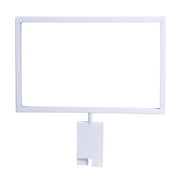 7 in. H x 11 in. W White Metal Sign Holder for Gridwall (Pack of 6)