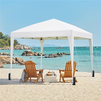 Coleman 10' x 10' Instant Straight Leg Canopy Gazebo with Added