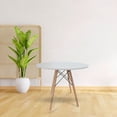 thumbnail image 4 of Mesa de Comedor redondo para 4 Personas ilios innova  desayunador Oslo 80 cm blanco, 4 of 5