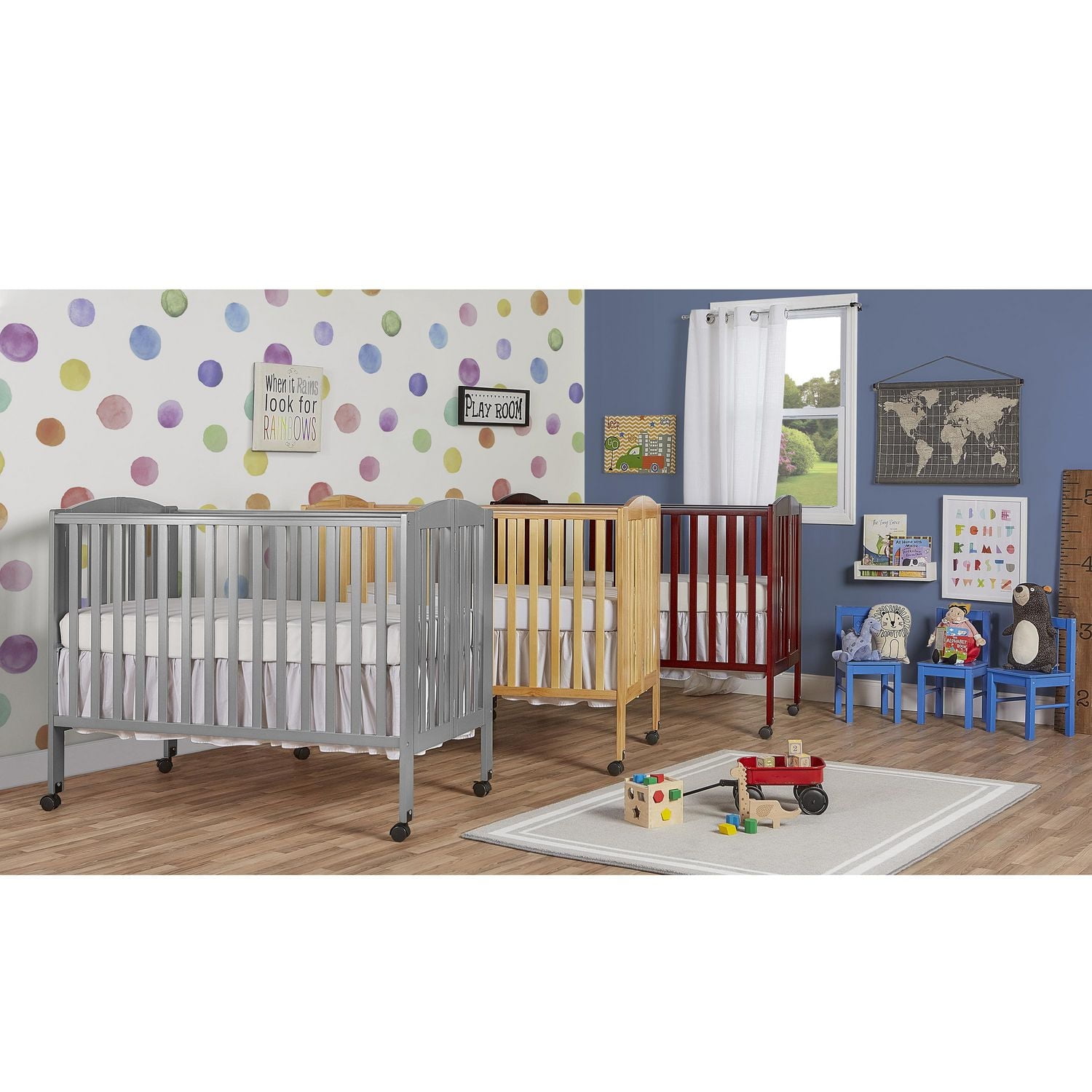 Dream On Me Folding Full-Size Crib, Mattress Height