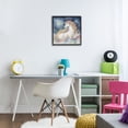thumbnail image 3 of Stupell Industries Eclectic Unicorn Floating on the Clouds Black Framed Giclee Art, 12 x 12, by Creative Studio, 3 of 8