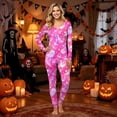 thumbnail image 2 of Halloween Family Pajamas Set Long Sleeve Crew Neck, Soft Matching Halloween Pajamas with Ghost Magic Potion Print, Cute Family Halloween Pajama Set Sleepwear, 2 of 6