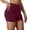 Red, variant on Krdevn Women High Waist Pocket Yoga Shorts, Thin Summer Anti Chafing Stretch 3 Inch Workout Biker Shorts for Daily Wear,Red
