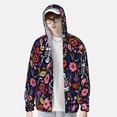 thumbnail image 2 of Kdxio Dancing Skeletons Floral Garden Print Women Men Sun Protection UPF 50+ Jackets Zip Up Long Sleeve Hoodie Hiking Lightweight with Pockets, 2 of 7