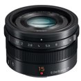 thumbnail image 2 of Lumix G Leica DG Summilux 15mm f/1.7 Asph Lens for Micro Four Thirds, Black, Bundle w/Bower 46mm Filter Kit, ProOptic 46mm Filter Kit, Lens Case, Cleaning Kit, Lens Wrap, Software Kit, 2 of 9