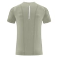 thumbnail image 6 of Men's Compression Shirt Mesh Short Sleeve Workout Gym Top Breathable Cool Dry Athletic Base Layer Undershirt T-Shirt for Sport Running Big and Tall Size M-3XL Army Green, 6 of 9