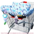 thumbnail image 2 of Funda reversible 2 en 1 para carrito de compras XiOiOiX, azul, 2 of 8