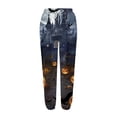 thumbnail image 3 of QATAINLAV Jogger Pants for Women Baggy Cinch Bottoms Trousers Drawstring Waist Sweatpant with Pockets Novelty Graphic Print Halloween Costumes Camisas Para Hombres Multicolor S, 3 of 6