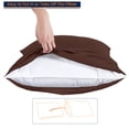 thumbnail image 5 of HNB Store 600 TC Egyptian Cotton Short Queen Bed Sheet Set Include's - 21" inch Deep Fitted Sheet | 1 Flat Sheet | 2 Pillowcases | Chocolate Solid, 5 of 6