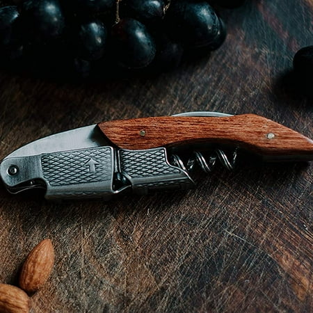 

Wine Opener Rosewood Handle Corkscrew Wine Bottle Opener Portable Pocket Wine Cork Remover Corker
