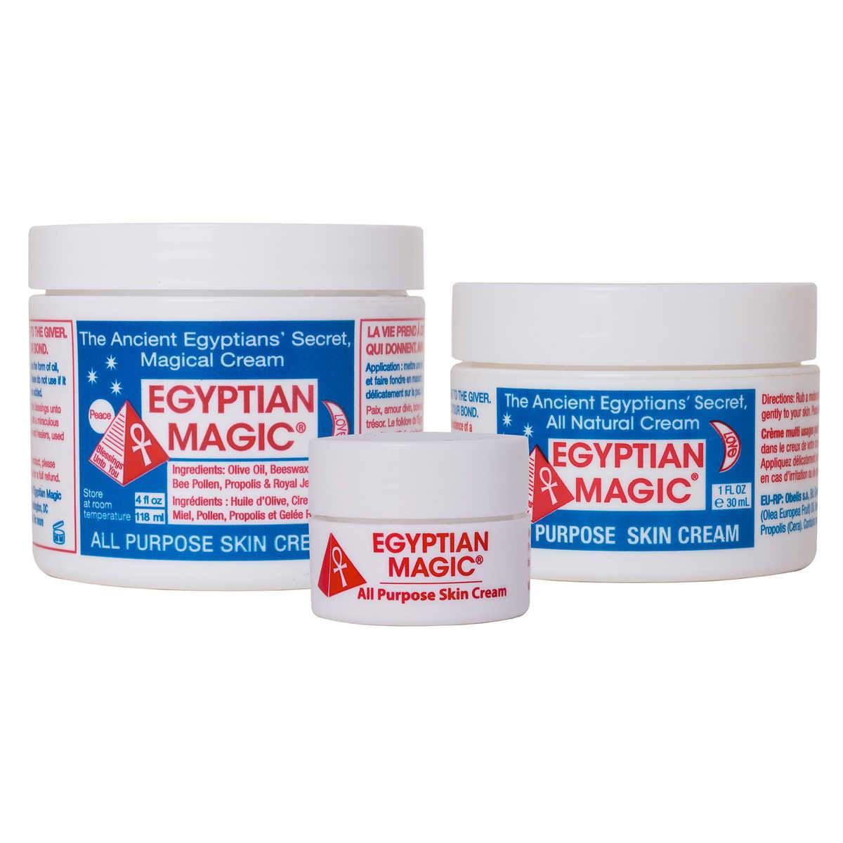 Egyptian Magic Natural All Purpose Skin Cream 4 0 Oz 1 0 Oz And 0 25 Oz
