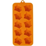 Spiderweb Spider Silicone Candy Mold Wilton 12 Cavities Orange