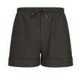 thumbnail image 5 of OSFVNOXV 100% Cotton Shorts for Men Summer Work Shorts Stretch High Waisted Drawstring Lounge Sleep Shorts with Multi-Pockets, 5 of 9