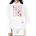 thumbnail image 4 of Women's G-III 4Her by Carl Banks  White Kansas City Chiefs Love Graphic Pullover Hoodie, 4 of 5