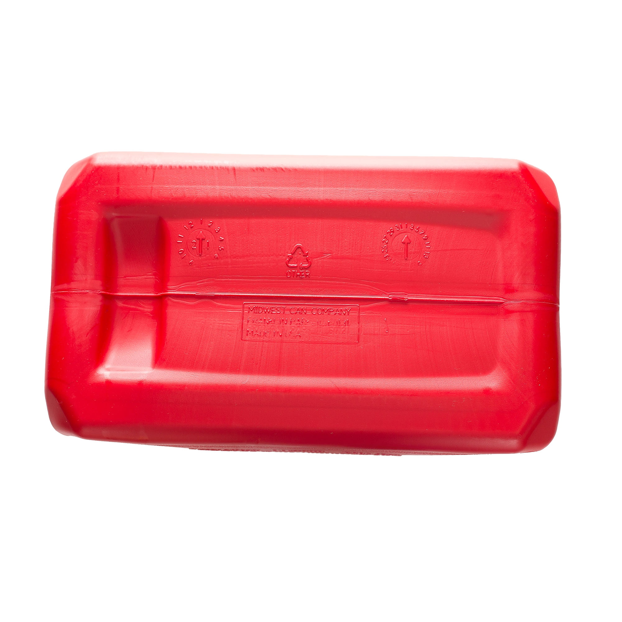 Midwest Can 5110 plastic Military Style gas can 5 gallon capacity, Plastic Military Style Gasoline, Red