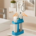 thumbnail image 4 of Toothbrush And Tooth Cup Storage Rack, Toothpaste Holder Stand for Regular and Electric Toothbrushes, Drainage Storage Caddy, for Bathroom Countertop, 4 of 6