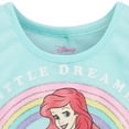 thumbnail image 5 of Disney Princess Ariel Little Girls Crossover Tank Top and Active Retro Dolphin French Terry Shorts Toddler to Big Kid, 5 of 5