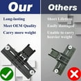 thumbnail image 5 of W10350375 Dishwasher Top Rack Adjuster for Whirlpool Kenmore KitchenAid, 2 Pack, 5 of 5