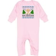 thumbnail image 2 of Inktastic Happy Chrismukkah Sweater Style with Menorah and Trees Baby Romper Coveralls, 2 of 4