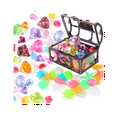 thumbnail image 1 of 40Pcs Diving Gem Pool Toys Include Colorful Diamonds Set Dive Toy Treasure Chest Underwater Swimming Toy Gem Pirate Box, 1 of 6