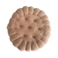 thumbnail image 1 of Cojín con forma de galleta, sencillo y moderno, para silla de tatami, sofá de dormitorio Caqui redondo, 1 of 7