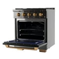 thumbnail image 5 of Gemstone Professional 30-in Natural Gas Range in Titanium Stainless Steel, 5 of 14
