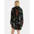 thumbnail image 3 of Halloween Women’s Hooded Lounger from Way To Celebrate, Sizes S-3X, 3 of 5