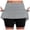 Grey, variant on Womens Athletic Skirt with Shorts Liner - High Waist Tennis Skort for Running/Yoga - Breathable Polyester, S-XXXXXL Sizes
