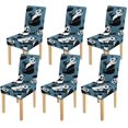 thumbnail image 1 of RYLABLUE Funny Cute Panda Stretch Chair Cover Protector Seat Slipcover for Dining Room Hotel Wedding Party Set of 6, 1 of 5