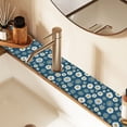 thumbnail image 2 of Yayeee Faucet Mat for Kitchen Sink 30" Diatomite Long Splash Guard Pad, Green Daisy Pattern, 2 Pack, 2 of 7