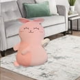 thumbnail image 4 of Cojín de peluche con forma de animal, muñeco suave para cumpleaños, Navidad y niños. Cerdo rosa, 4 of 6