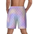 thumbnail image 3 of Kdxio Fish Scale1 Print Men'S Swim Trunks With Compression Liner 7 Inch Inseam Quick Dry Swim Shorts, 3 of 7