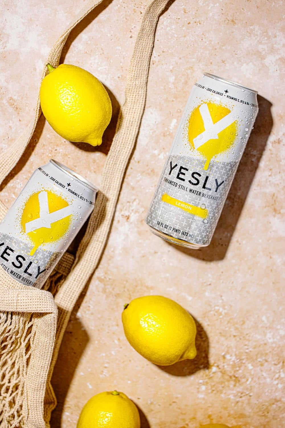 Pack of 12, Yesly Lemon Functional Water, 16 fl oz