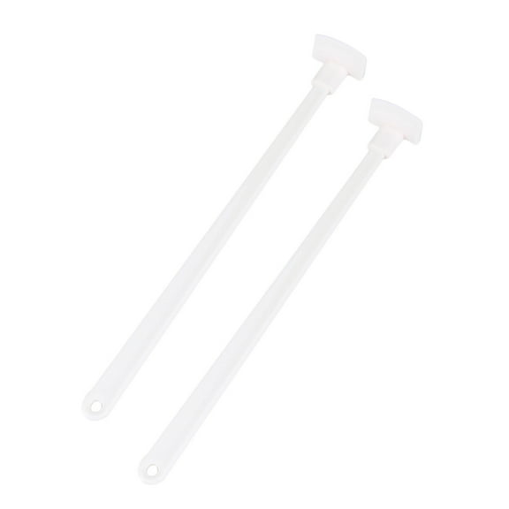 OUNONA Silicone Bottle Scraper for Kitchen Use with Narrow Head Fits Perfectly into Small Spaces 2pcs White