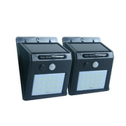 Nature Power (24201) 20-Light Black Motion Activated Outdoor Integrated LED Wall Pack Light (2-pack)